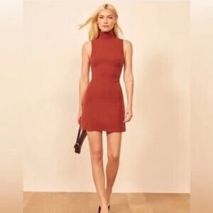 Reformation Paulina Ribbed Sleeveless Dress